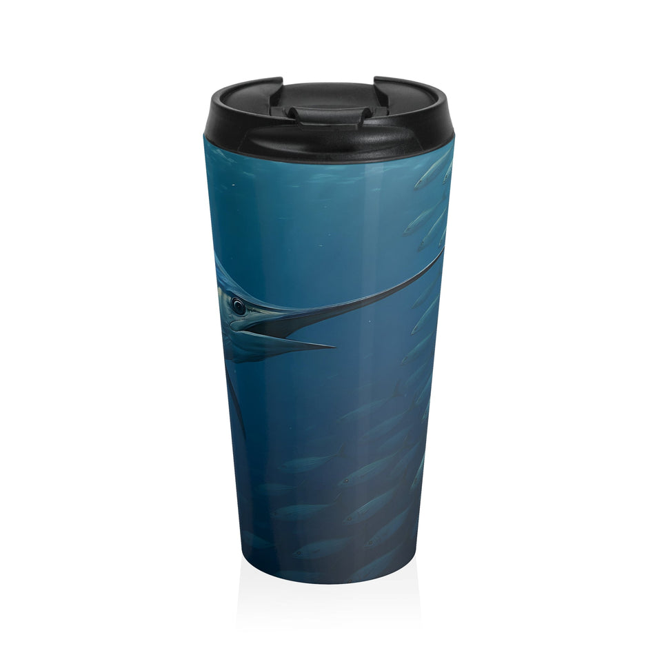 Blue Marlin Stainless Steel Travel Mug - Perfect for Beach Lovers & Adventurers - Get Tight Gear