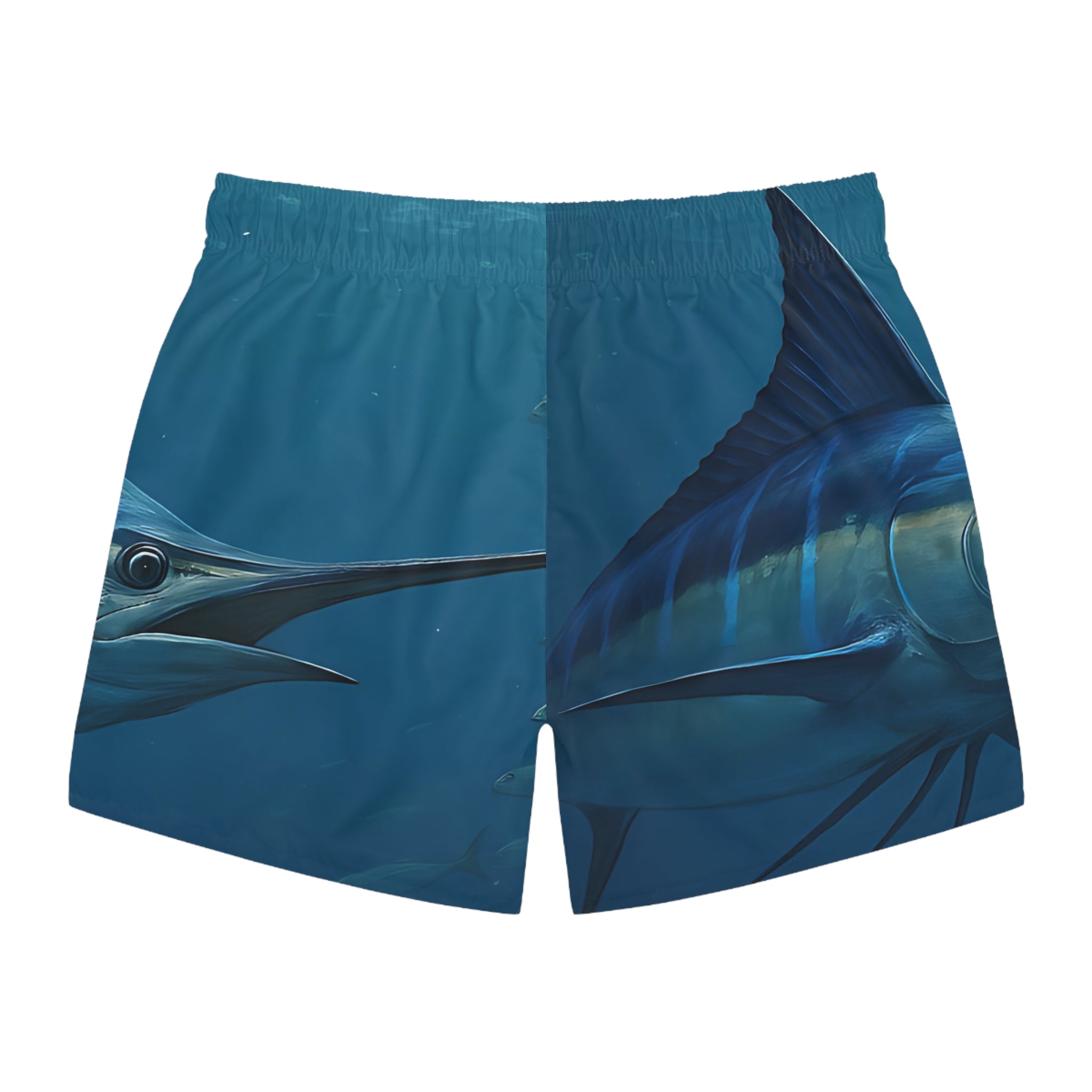 Blue Marlin Swimming Swim Trunks - Perfect for Beach Days and Summer Adventures - Get Tight Gear