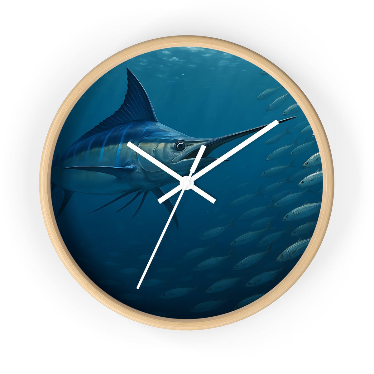 Blue Marlin Wall Clock - Nautical Home Décor - Get Tight Gear