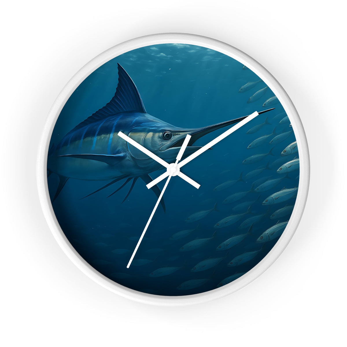 Blue Marlin Wall Clock - Nautical Home Décor - Get Tight Gear