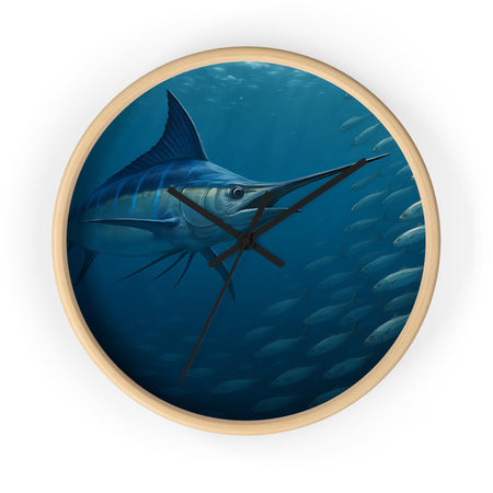 Blue Marlin Wall Clock - Nautical Home Décor - Get Tight Gear