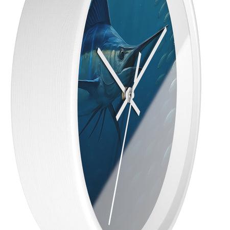 Blue Marlin Wall Clock - Nautical Home Décor - Get Tight Gear