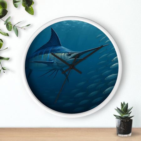 Blue Marlin Wall Clock - Nautical Home Décor - Get Tight Gear