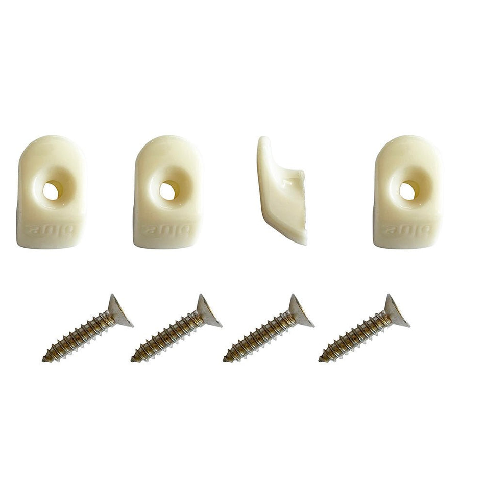 Blue Performance White Hooks & Screws - 4 Pieces - Get Tight Gear