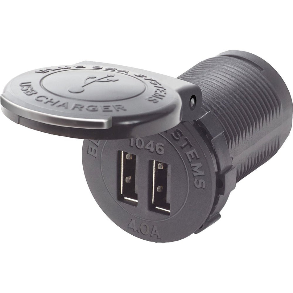 Blue Sea 1046 48V Dual USB Charger Socket Mount - Get Tight Gear
