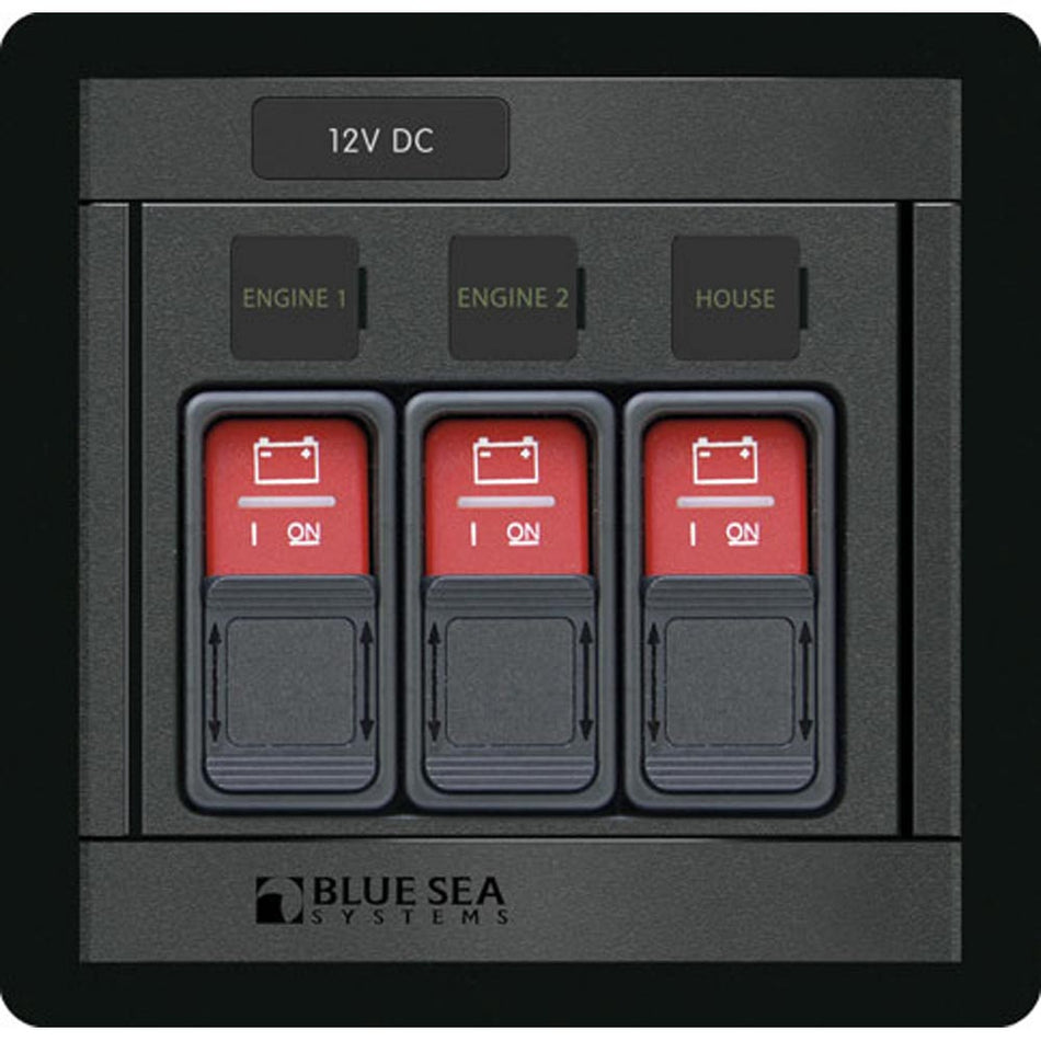 Blue Sea 1148 Remote Control Panel w/(3) 2145 Remote Control Contura Switch - Get Tight Gear