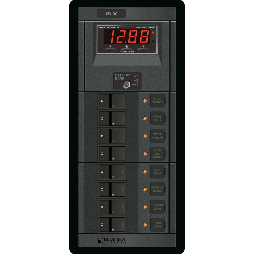 Blue Sea 1227 12V DC 8 Position w/Digital Meter - Get Tight Gear
