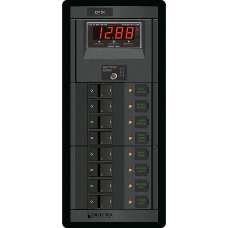 Blue Sea 1227 12V DC 8 Position w/Digital Meter - Get Tight Gear