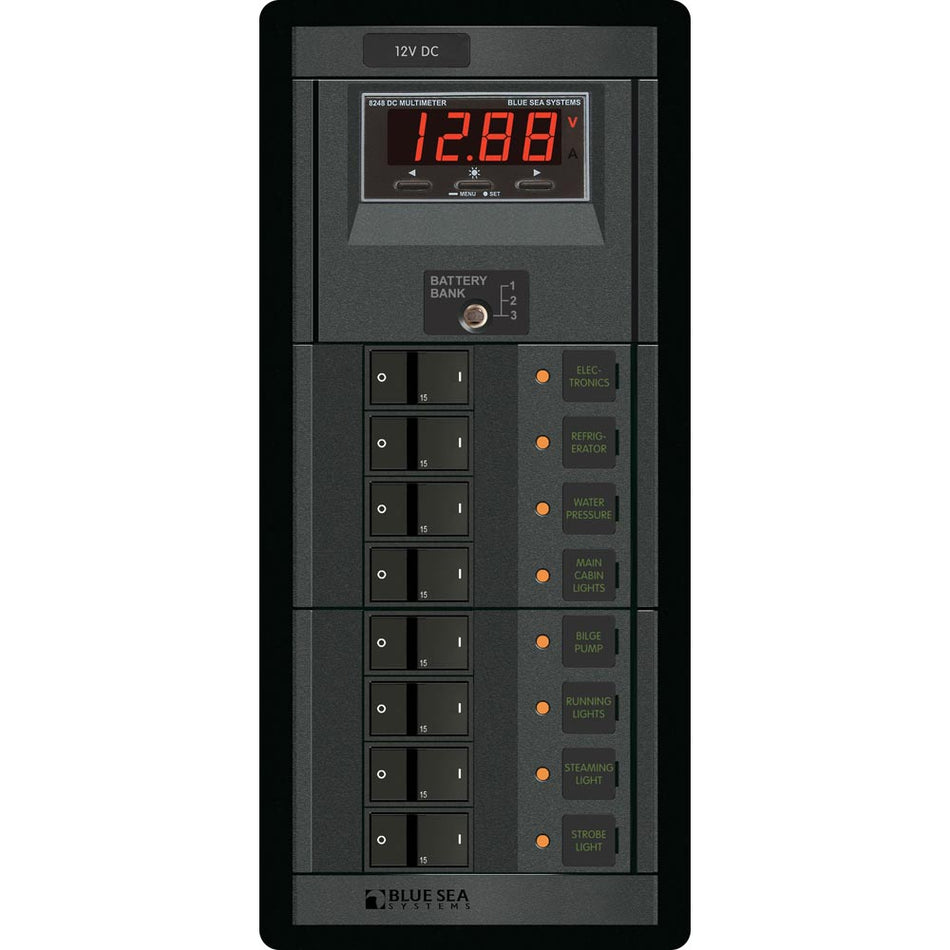 Blue Sea 1227 12V DC 8 Position w/Digital Meter - Get Tight Gear