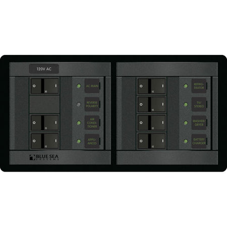 Blue Sea 1230 120V AC Main + 6 Positions - Horizontal - Get Tight Gear