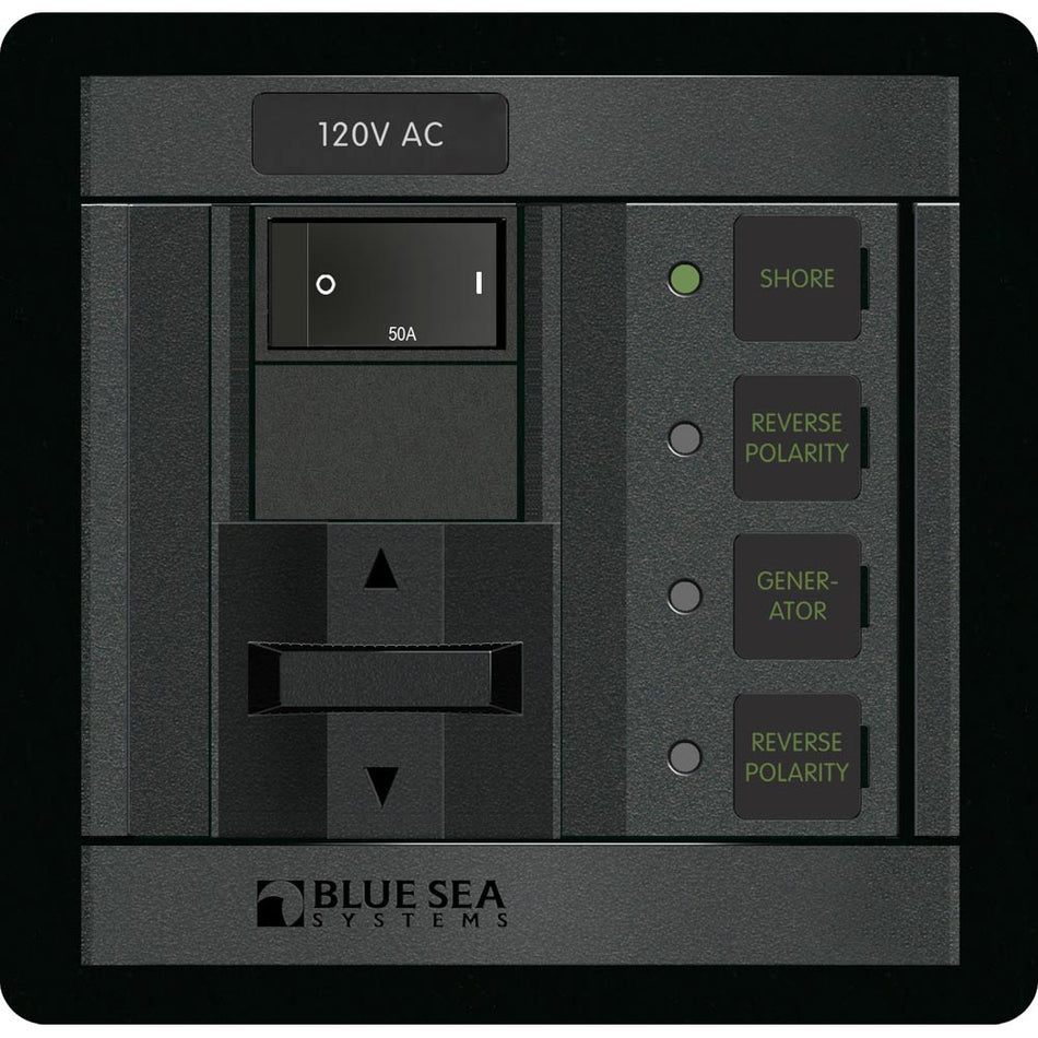 Blue Sea 1231 120V AC 2 Sources - 50A - Get Tight Gear