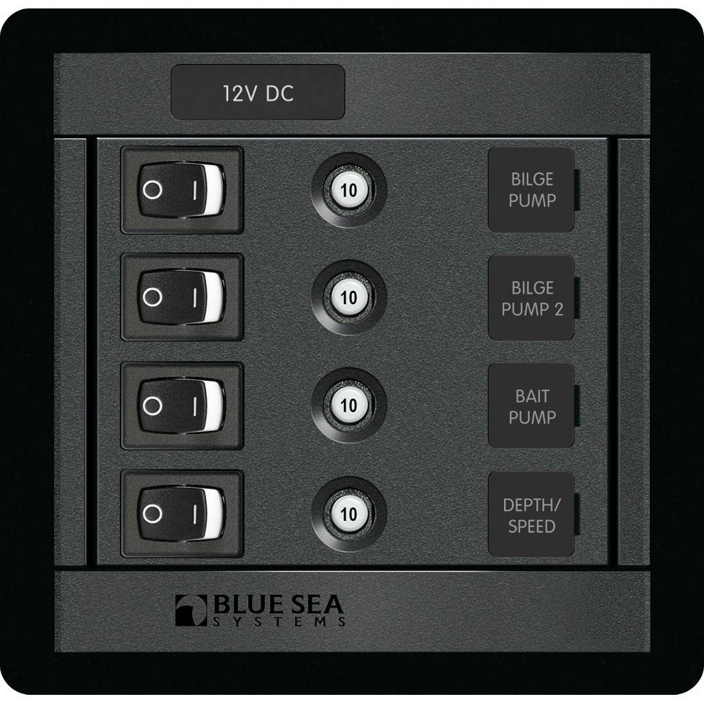 Blue Sea 1455 4 Position Switch CLB Square - Get Tight Gear