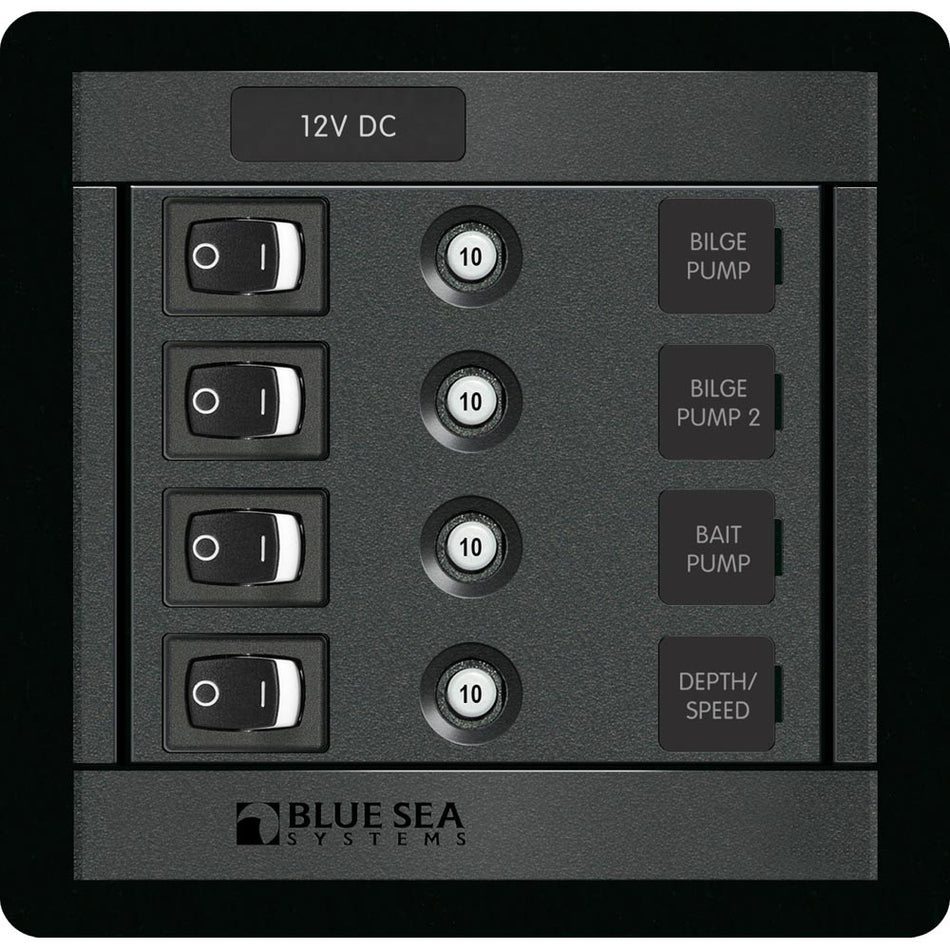 Blue Sea 1455 4 Position Switch CLB Square - Get Tight Gear