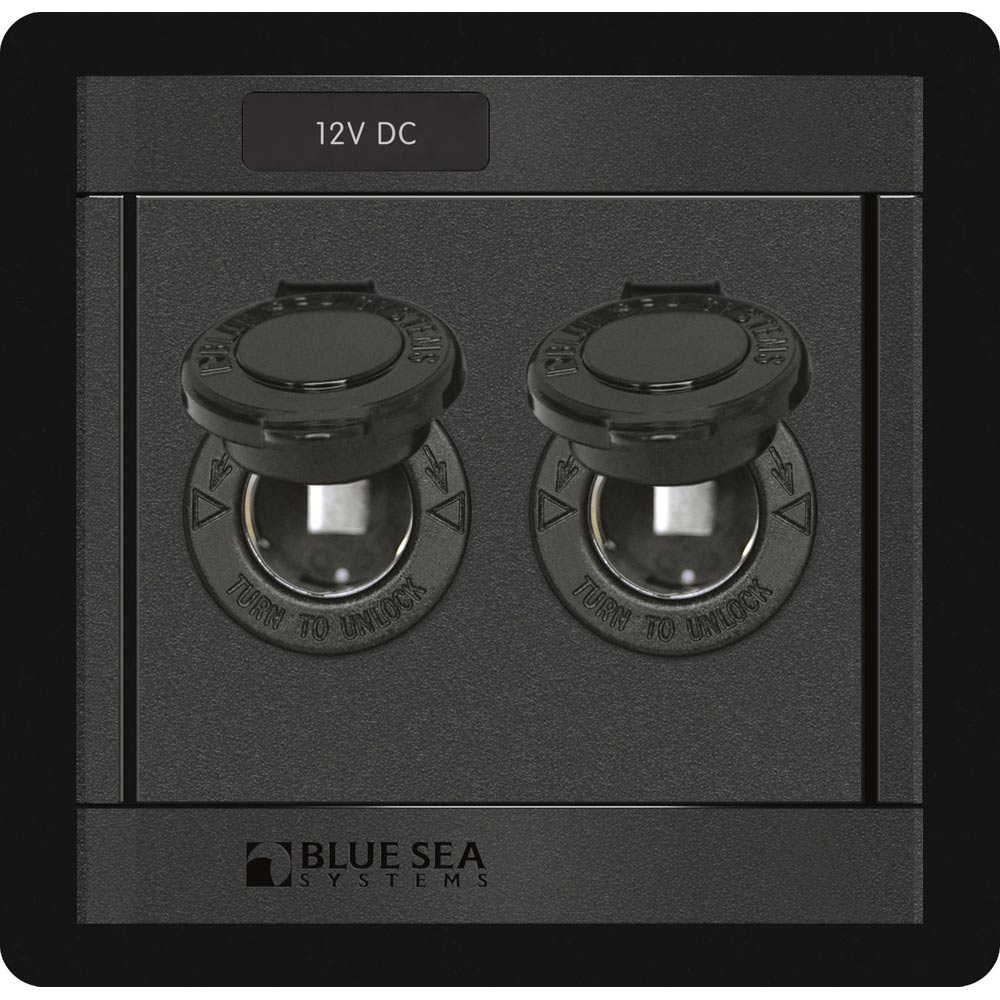 Blue Sea 1472 DC 12V Socket Panel - Get Tight Gear