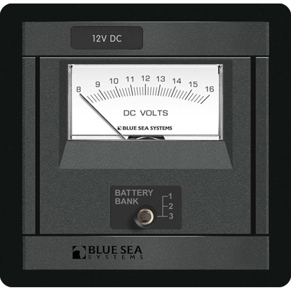 Blue Sea 1473 DC Analog Voltmeter Panel - Get Tight Gear