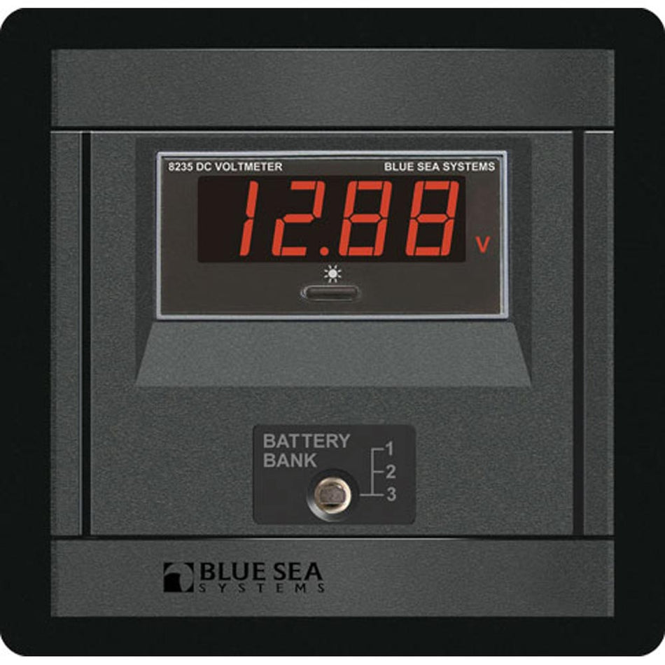 Blue Sea 1474 DC Digital Voltmeter Panel - Get Tight Gear