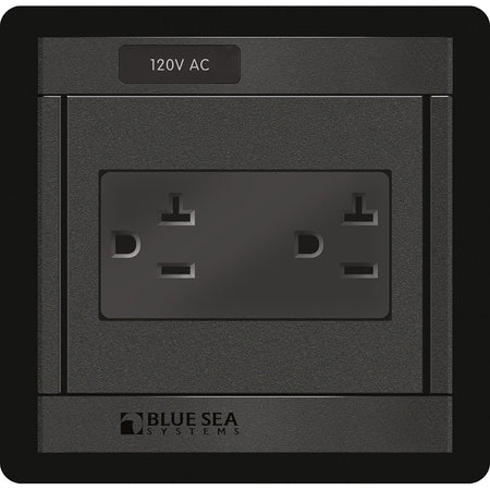 Blue Sea 1479 360 Panel - 120V AC DUal Outlet - Get Tight Gear