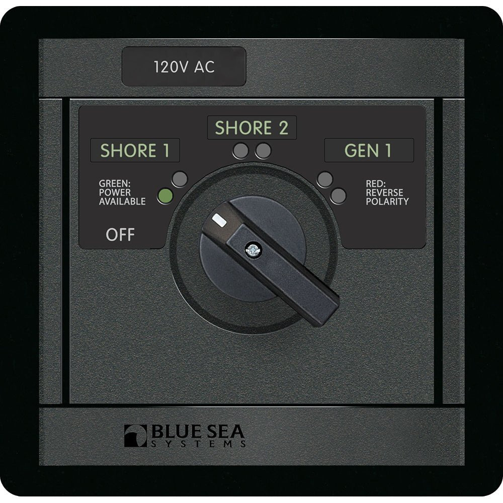 Blue Sea 1482 120V AC Rotary 30A OFF + 3 Sources - Get Tight Gear