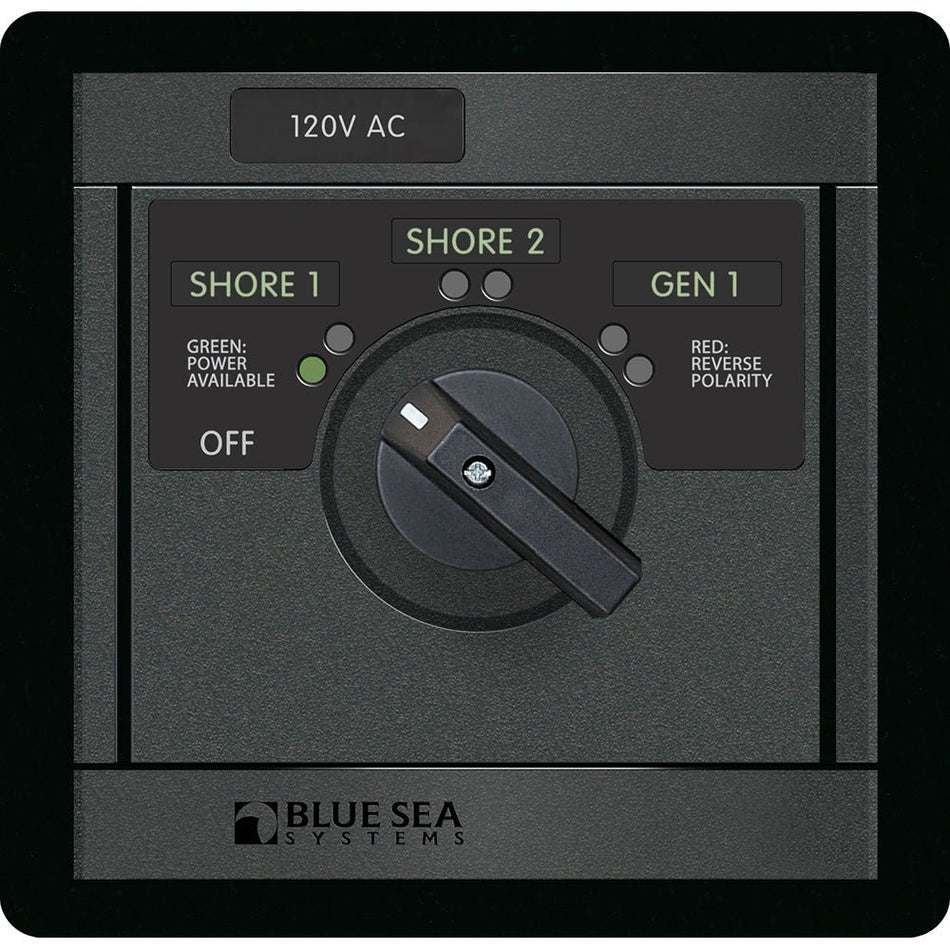 Blue Sea 1482 120V AC Rotary 30A OFF + 3 Sources - Get Tight Gear