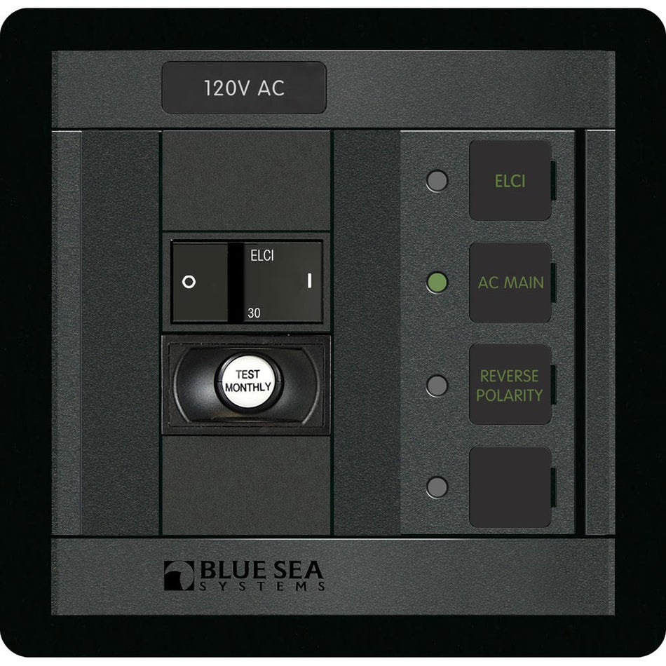 Blue Sea 1502 ELCI Main 30A Double Pole Panel - Get Tight Gear