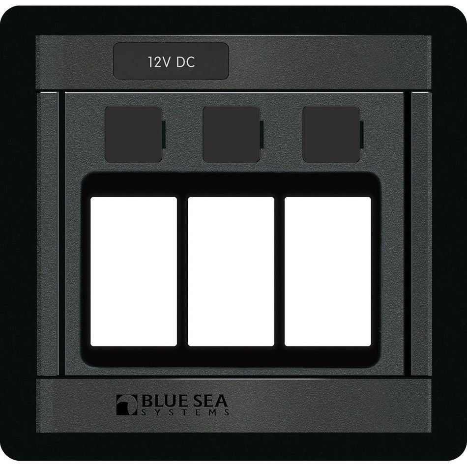 Blue Sea 1520 Remote Control Switch - 360 Panel - 3 Blank - Get Tight Gear