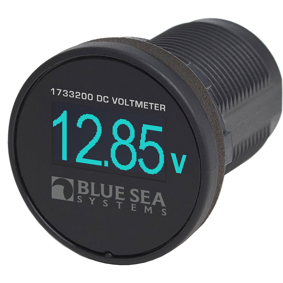 Blue Sea 1733200 Mini OLED Voltmeter - Blue - Get Tight Gear