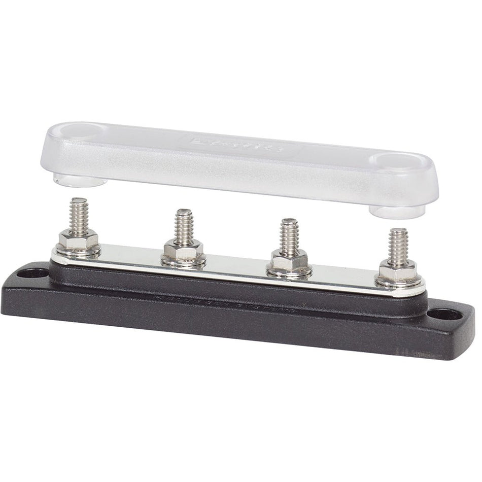 Blue Sea 2307 Common 150A BusBar - (4) 1/4" - 20 Studs w/Cover - Get Tight Gear