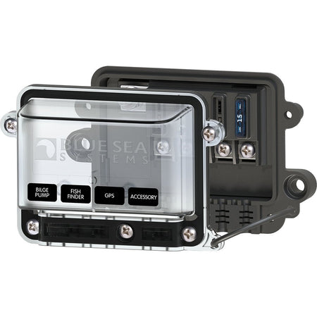 Blue Sea 5056 ST - Blade Water Resistant Fuse Block w/Cover - Get Tight Gear