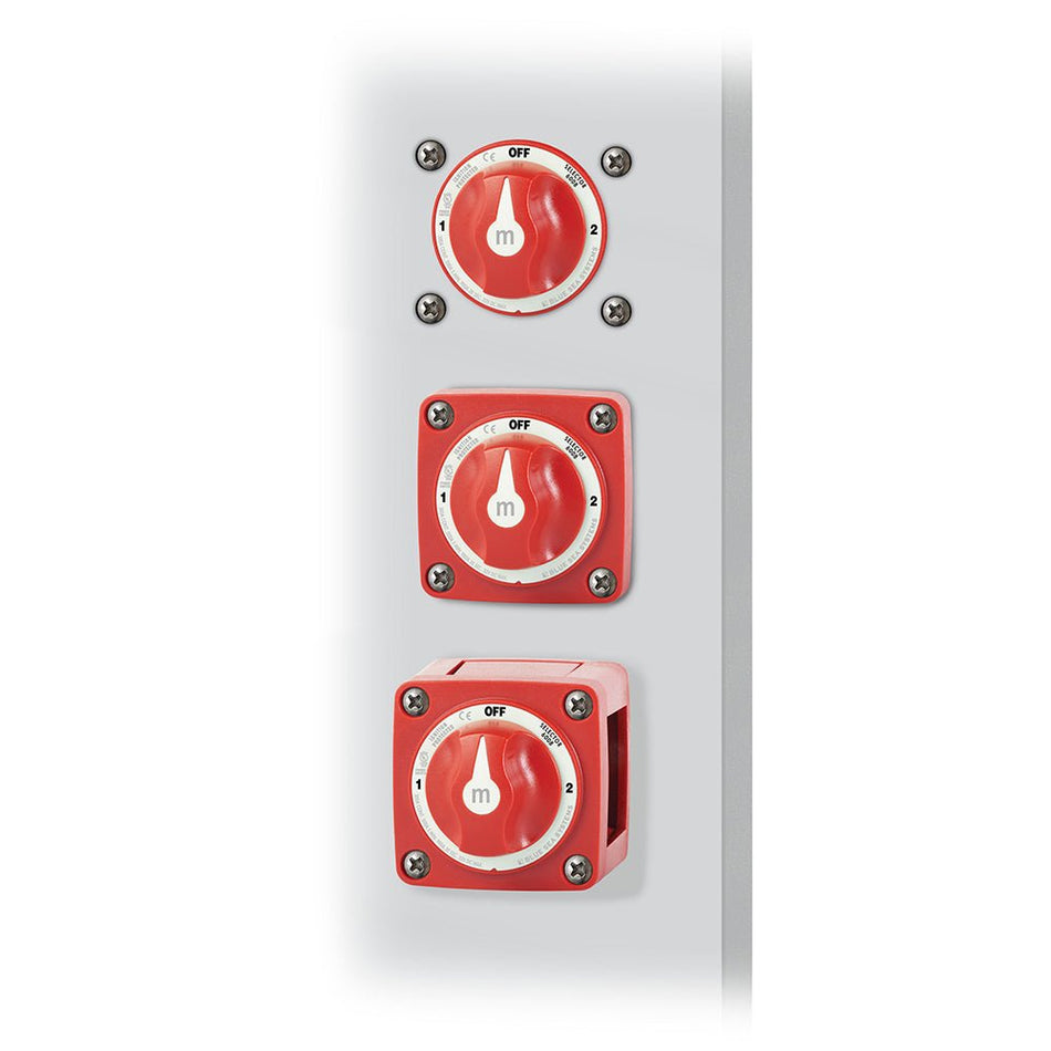 Blue Sea 6008 M - Series Battery Switch 3 Position - Red - Get Tight Gear