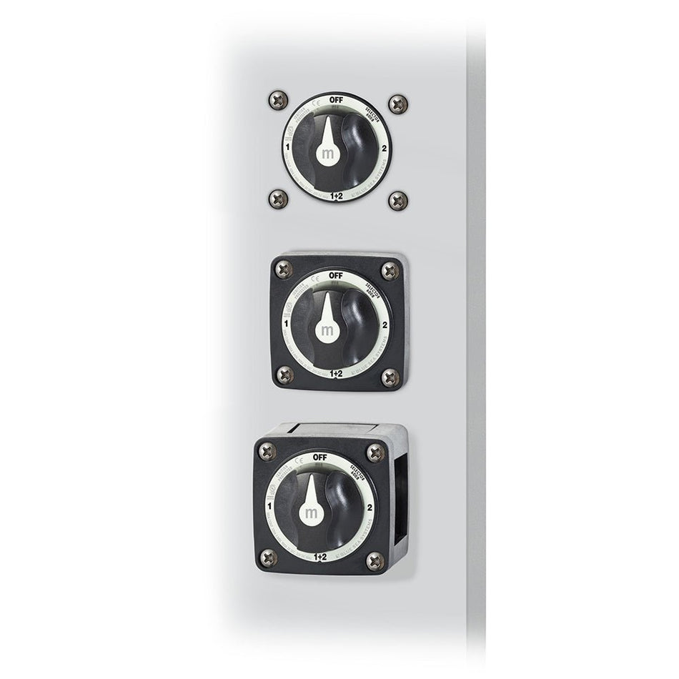 Blue Sea 6008200 m - Series Selector 3 Position Battery Switch - Black - Get Tight Gear