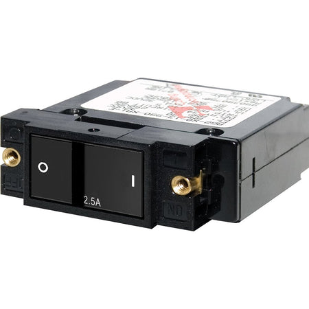 Blue Sea 7399 A - Series Flat Rocker Circuit Breaker - Single Pole - 2.5A - Get Tight Gear