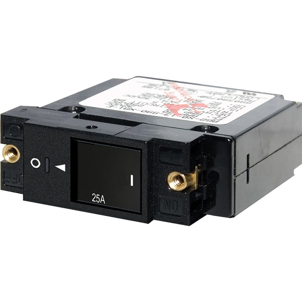 Blue Sea 7430 Single Pole Small Case 2" Slot Reset Rocker Circuit Breaker - 25 Amp - Get Tight Gear