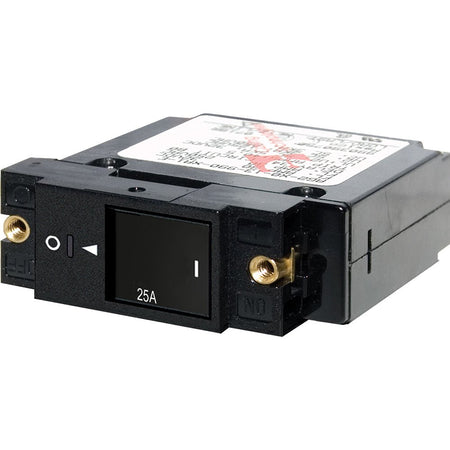 Blue Sea 7430 Single Pole Small Case 2" Slot Reset Rocker Circuit Breaker - 25 Amp - Get Tight Gear