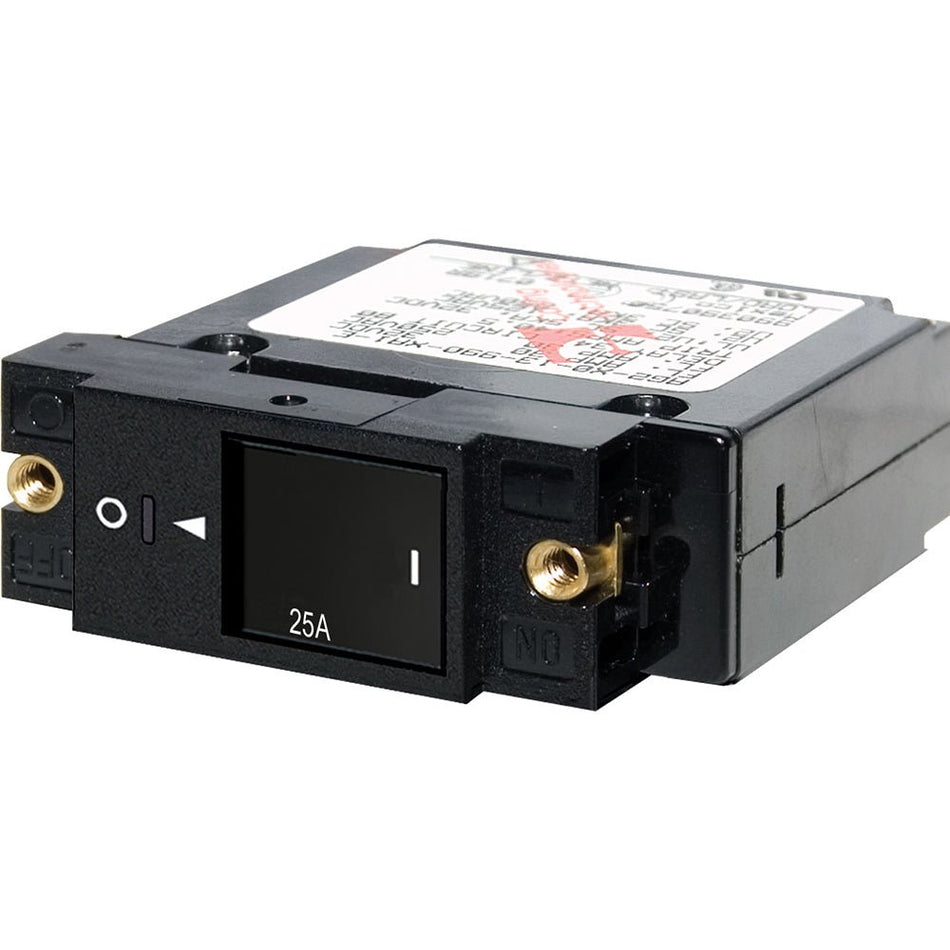 Blue Sea 7430 Single Pole Small Case 2" Slot Reset Rocker Circuit Breaker - 25 Amp - Get Tight Gear