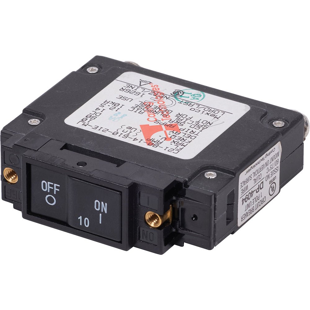 Blue Sea 7441 UL - 489 Circuit Breaker - 10A Flat Rocker - Get Tight Gear