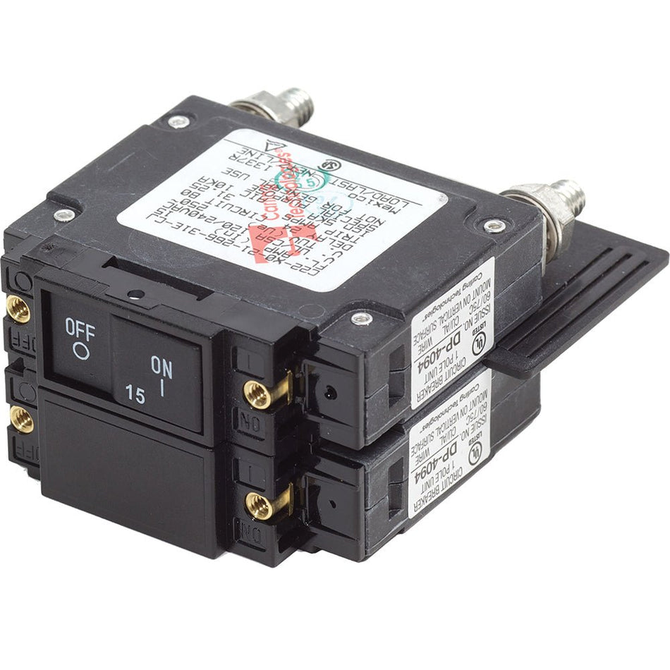 Blue Sea 7462 UL - 489 Circuit Breaker - 15A Flat Rocker - Get Tight Gear