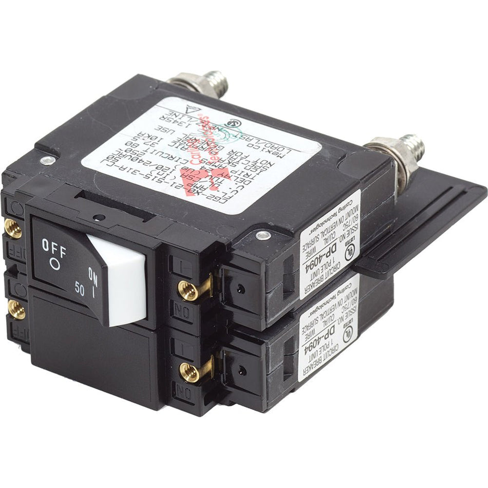Blue Sea 7467 UL - 489 Circuit Breaker - 50A Raised Rocker - Get Tight Gear