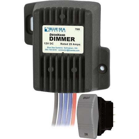 Blue Sea 7508 DeckHand Dimmer - 25 Amp/12V - Get Tight Gear