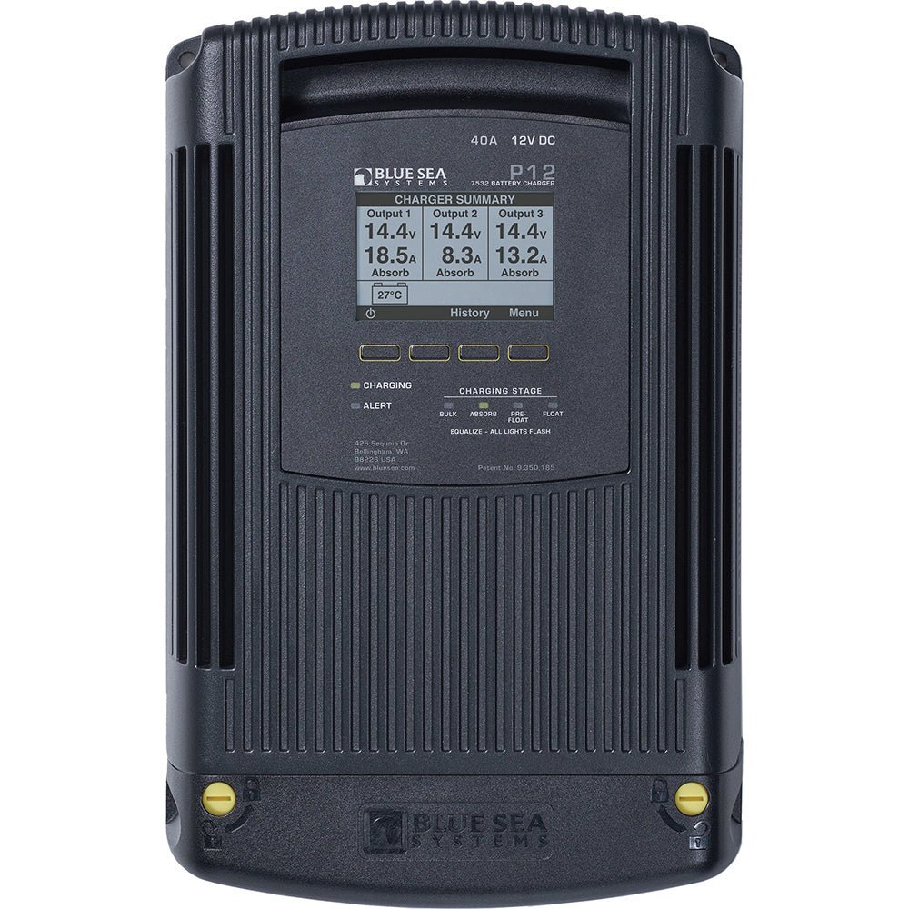 Blue Sea 7532 P12 Gen2 Battery Charger - 40A - 3 - Bank - Get Tight Gear