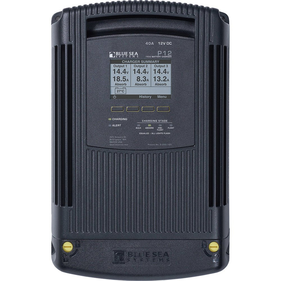Blue Sea 7532 P12 Gen2 Battery Charger - 40A - 3 - Bank - Get Tight Gear