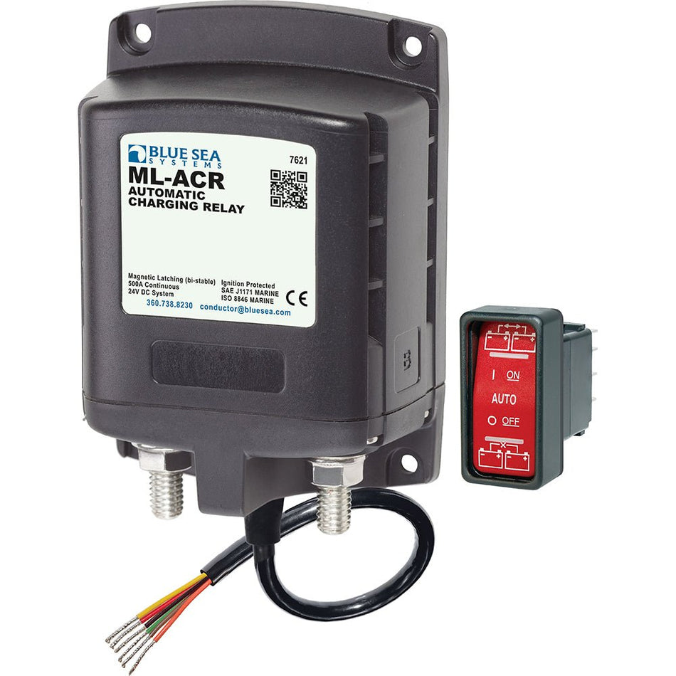 Blue Sea 7621 ML - Series Automatic Charging Relay (Magnetic Latch) 24V DC - Get Tight Gear