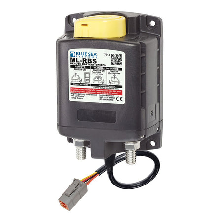 Blue Sea 7713100 ML - RBS Remote Battery Switch w/Manual Control Auto Release & Deutsch Connector - 12V - Get Tight Gear