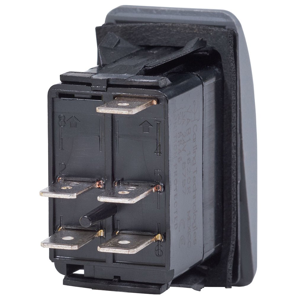 Blue Sea 7934 Contura II Switch DPST Black - OFF - ON - Get Tight Gear