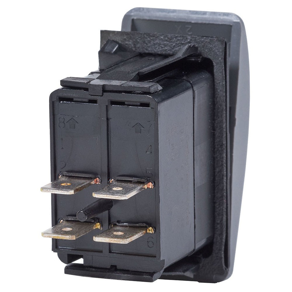 Blue Sea 7935 Contura II Switch DPST Black - OFF - (ON) - Get Tight Gear