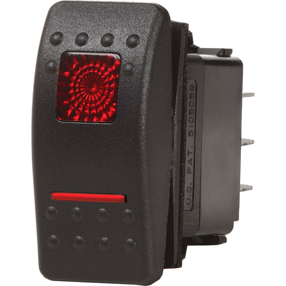 Blue Sea 7936 Contura II Switch DPDT Black - ON - OFF - ON - Get Tight Gear