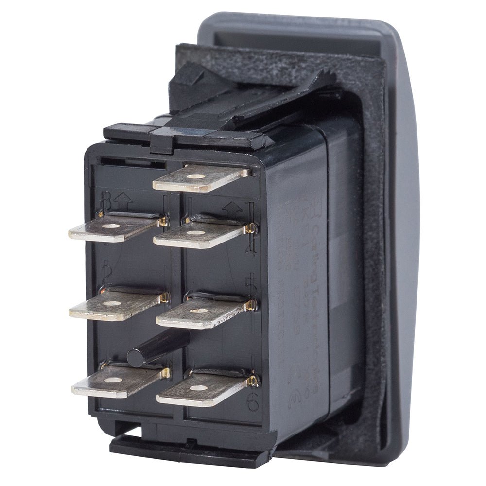 Blue Sea 7937 Contura II Switch DPDT Black - (ON) - OFF - ON - Get Tight Gear