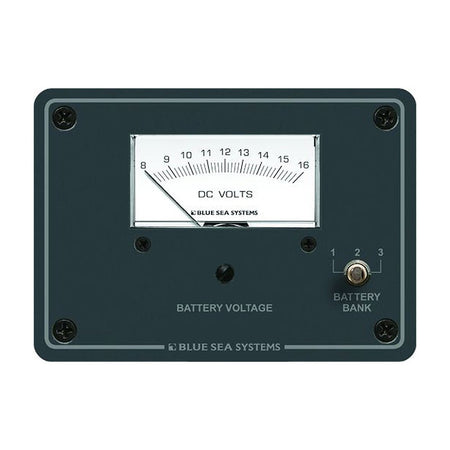Blue Sea 8015 DC Analog Voltmeter w/Panel - Get Tight Gear