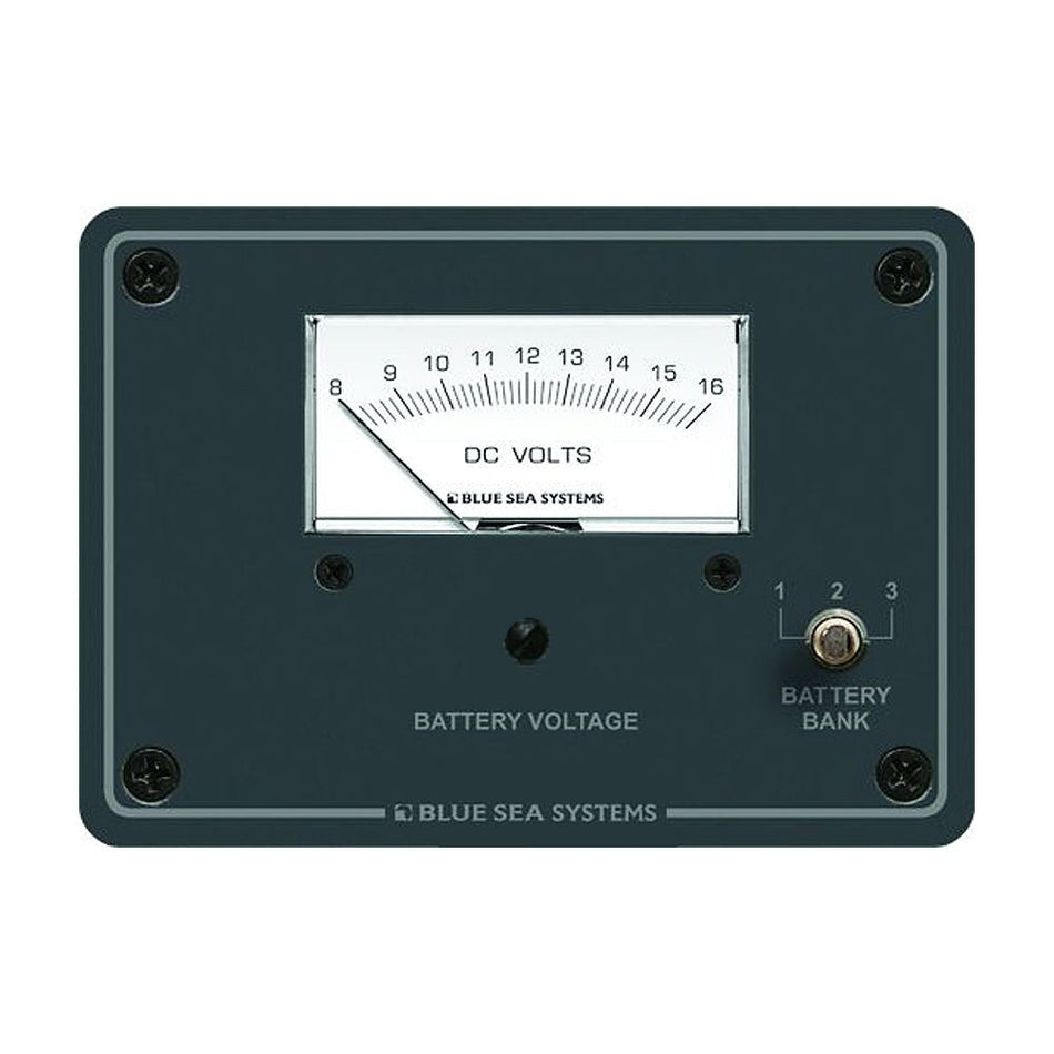 Blue Sea 8015 DC Analog Voltmeter w/Panel - Get Tight Gear