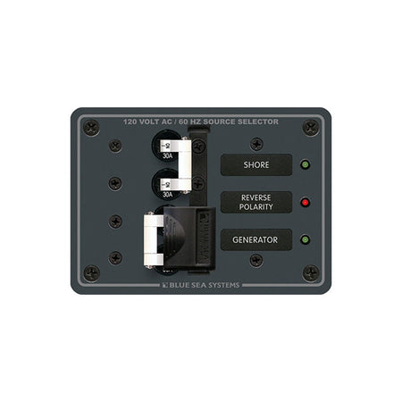 Blue Sea 8032 AC Toggle Source Selector 120V AC - 30AMP - White Switches - Get Tight Gear