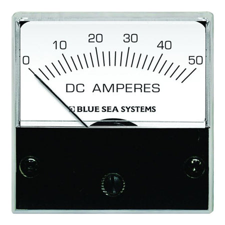 Blue Sea 8041 DC Analog Micro Ammeter - 2" Face, 0 - 50 Amperes DC - Get Tight Gear